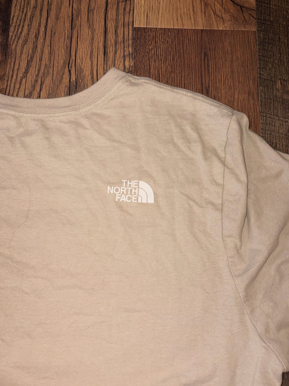 The North Face Light Tan Long Sleeve Tee with Logo - Picture 4 of 4